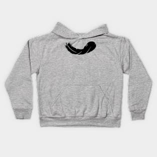 Black Feather Kids Hoodie